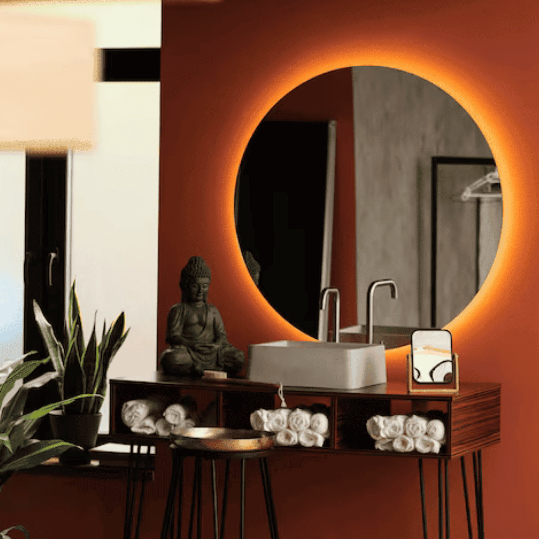 Framed mirror