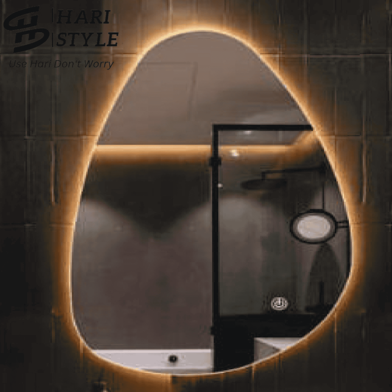 Aluminium Frame LED Mirror – premium bathroom mirror with touch sensor and anti-fog