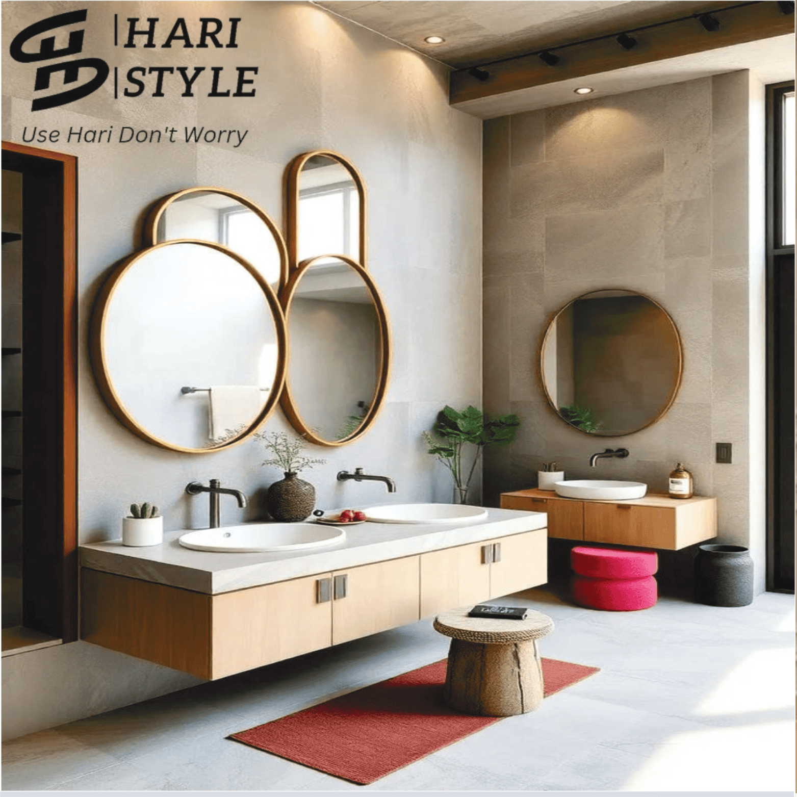 LED Cabinet Mirror with illuminated frame and storage