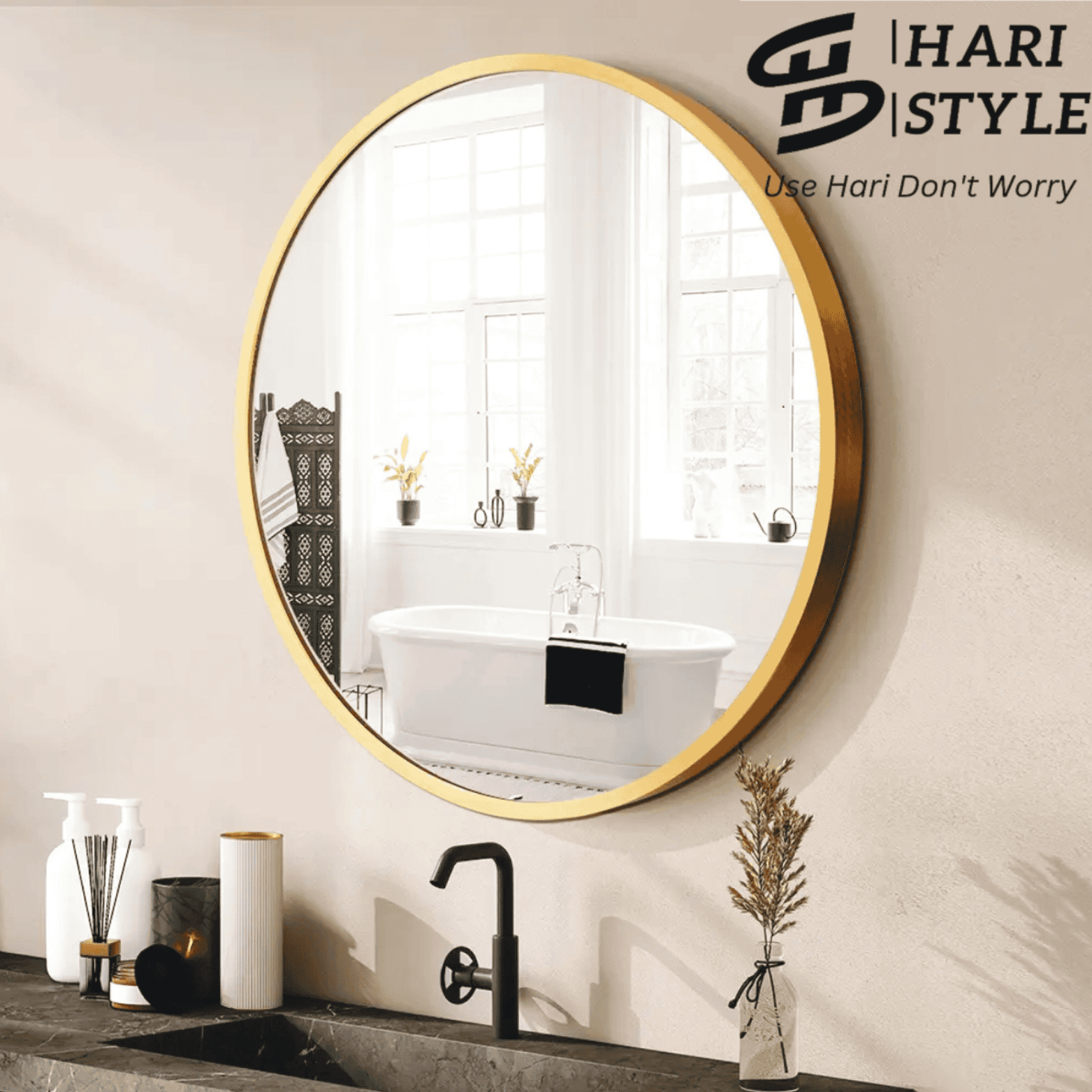 Aluminium frame mirror side profile